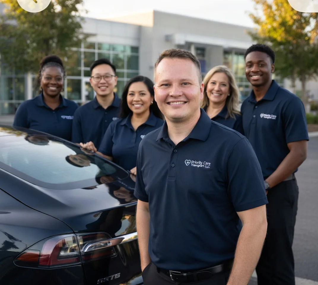 Priority Care Transport team ready to serve